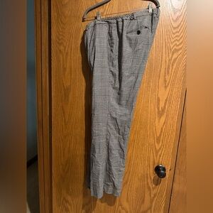 Talbots Black and White Plaid Pants